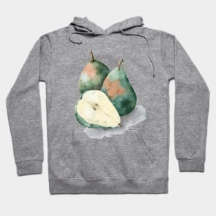 Watercolor pears Hoodie